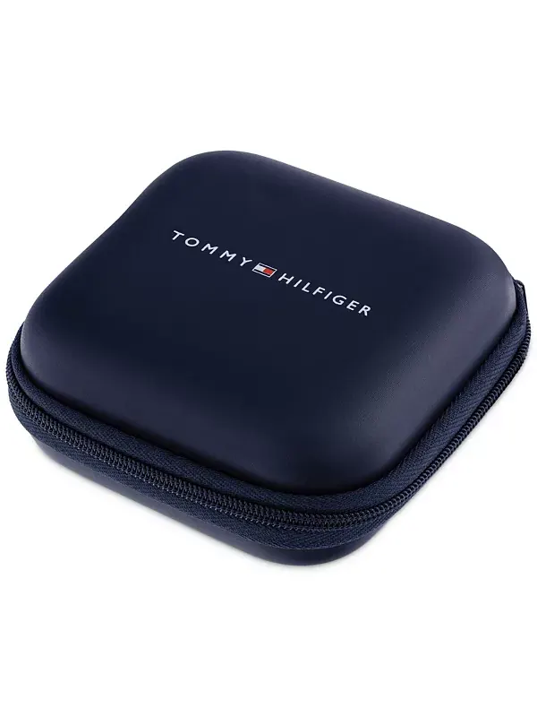 Маленькие круглые серьги-кольца, 0,86 дюйма Tommy Hilfiger — изображение 3 из 4, оттенок серебряный