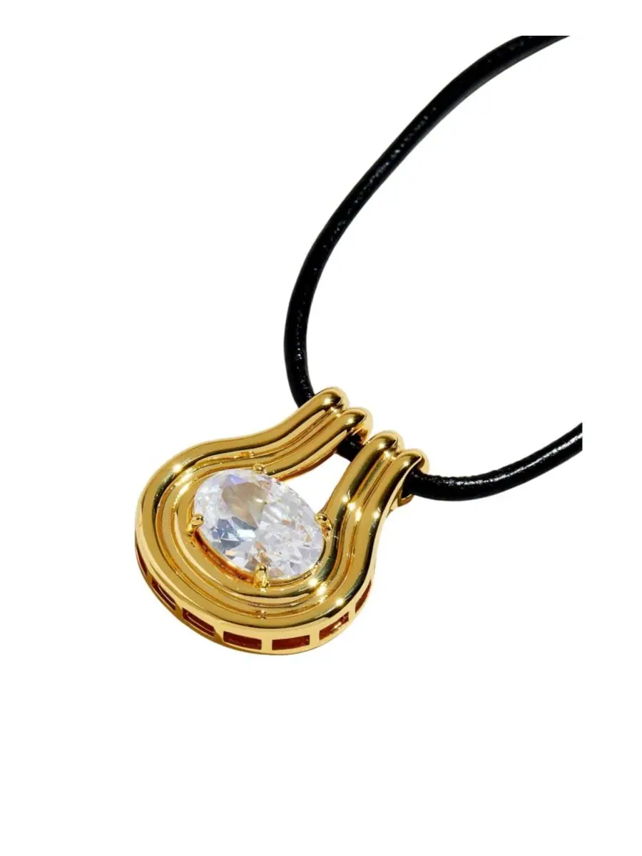 Кулон-подвеска Bibi с кубическим цирконием The M Jewelers — изображение 2 из 5, оттенок золотистый/черный