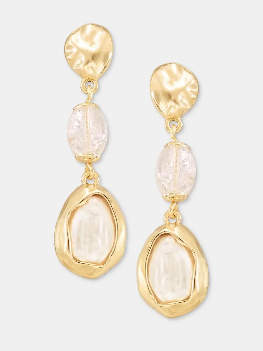 Серьги-подвески линейные Stone Linear Drop Lonna & Lilly