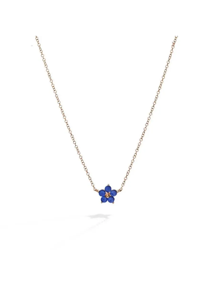 Подвеска с цветком незабудки Crystal Forget-Me-Not Flower Alex and Ani