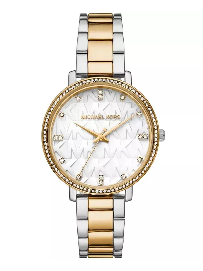 Женские двухцветные часы Pyper с браслетом из нержавеющей стали, 38 мм Michael Kors
