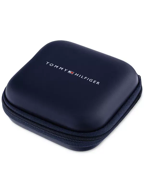 Серьги-Подвески с логотипом и паве Tommy Hilfiger — изображение 4 из 4, оттенок серебряный
