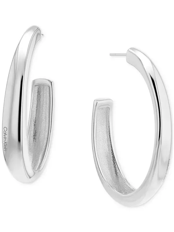 Серьги-Кольца средней длины Modern Purity, 1,97 дюйма Calvin Klein