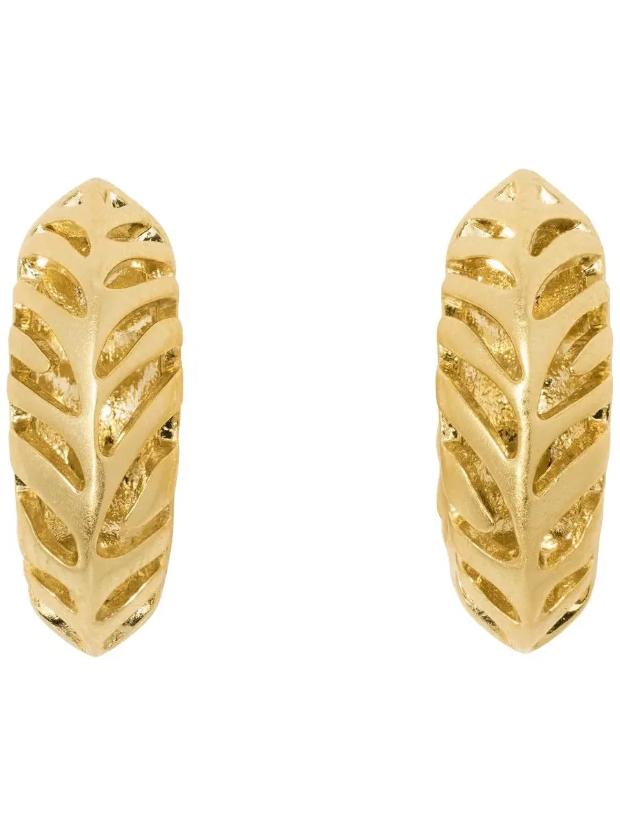 Серьги-конго с принтом в тигриную полоску Mikki Kendra Scott — изображение 3 из 3, оттенок золото