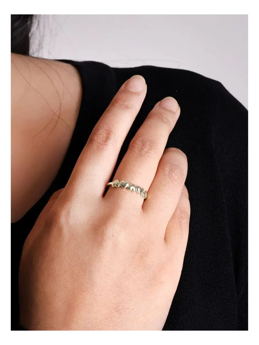 Кольцо из 14K золота Sweet Heart Ring DEVATA — изображение 2 из 4, оттенок золото