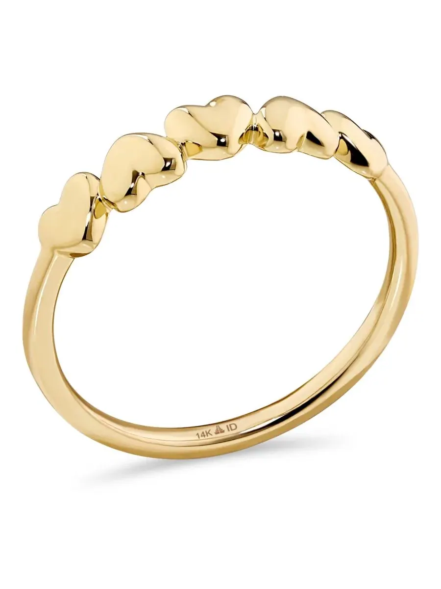 Кольцо из 14K золота Sweet Heart Ring DEVATA — изображение 3 из 4, оттенок золото