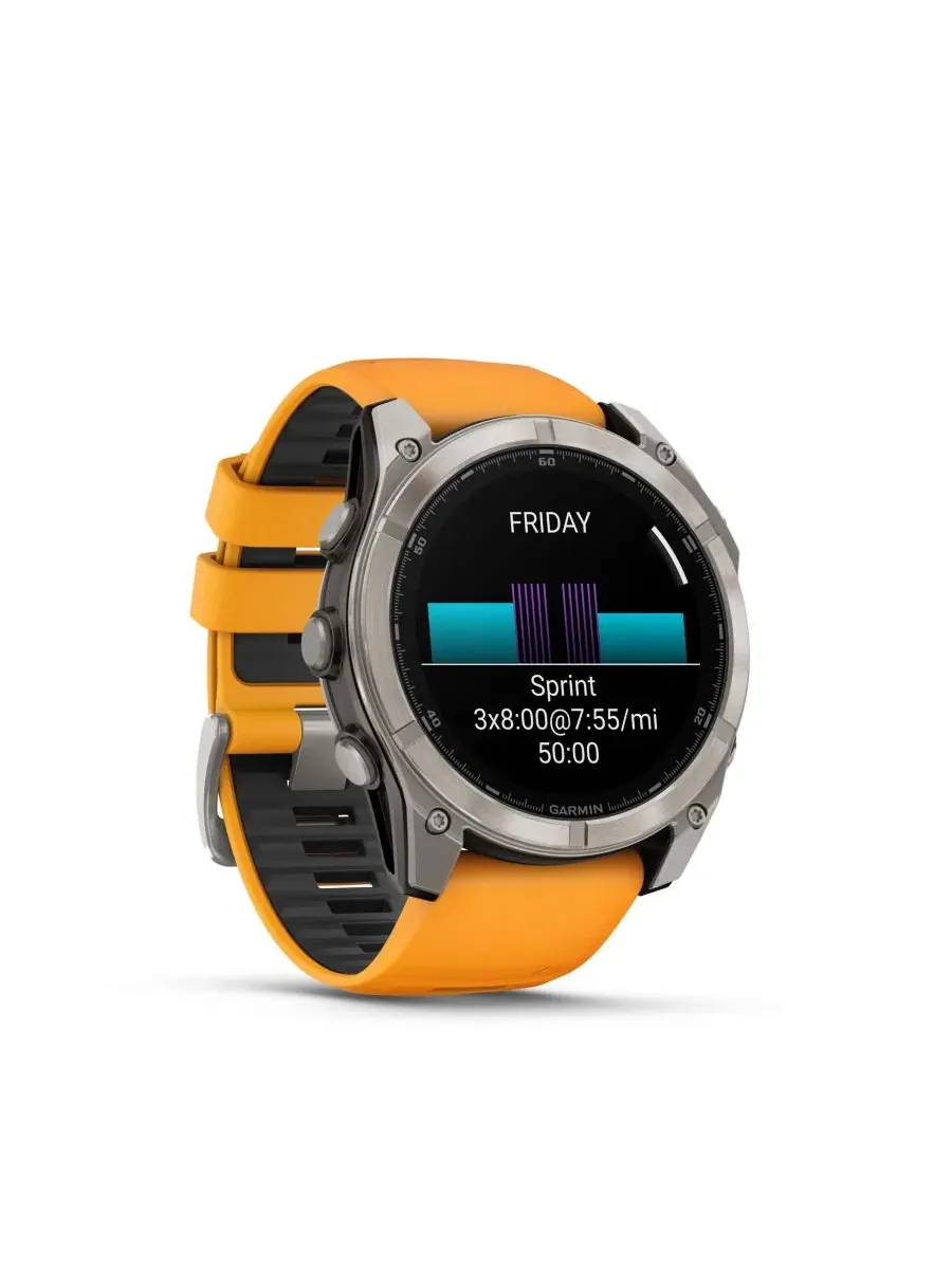 Мультиспортивные GPS-часы fenix 8 51 мм с AMOLED-дисплеем — изображение 2 из 6, оттенок серый/черный черный