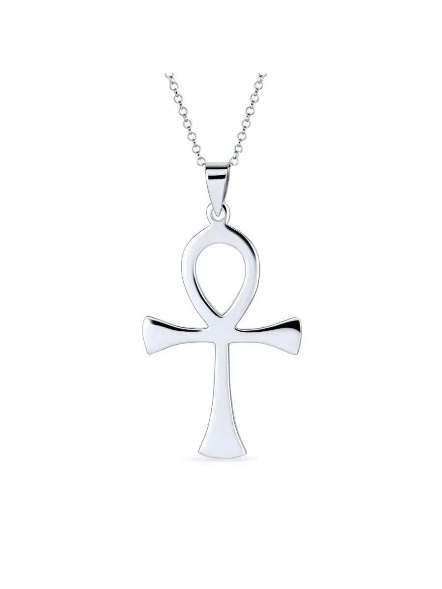 Кулон-крест Анкх с цепочкой, модель Spiritual Ankh Cross Pendant Bling Jewelry