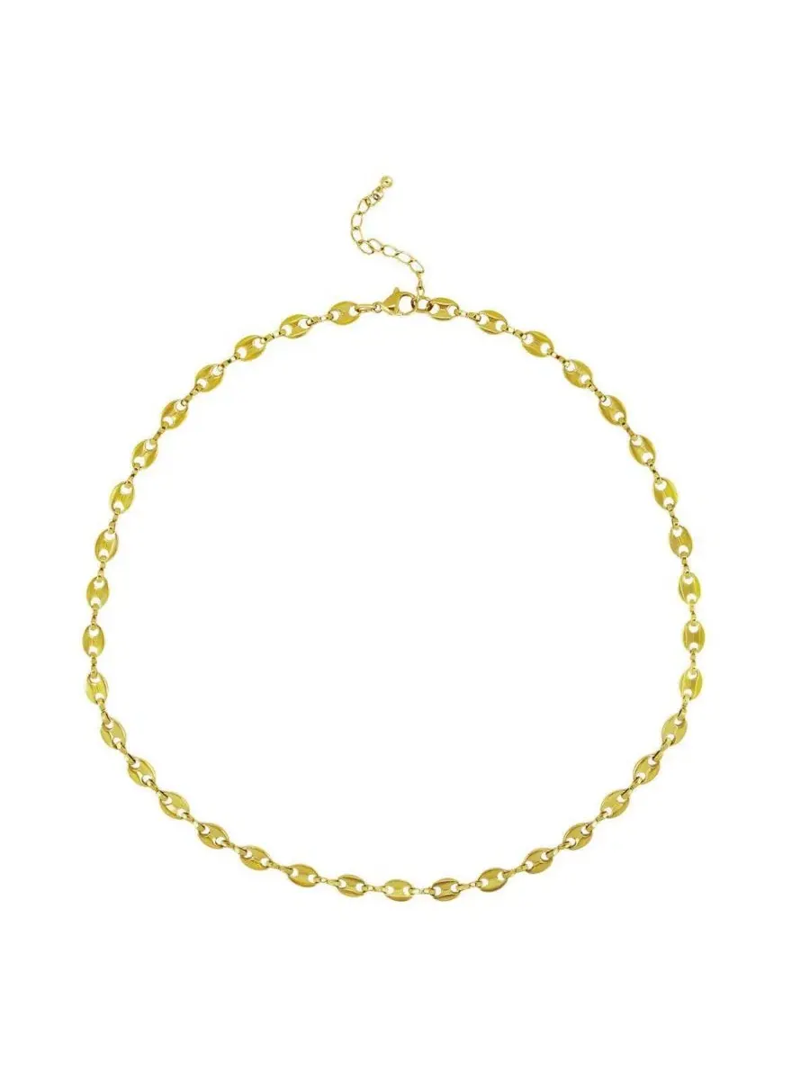 Ожерелье с цепочкой кофейное зерно, модель GEORGENA Rebl Jewelry