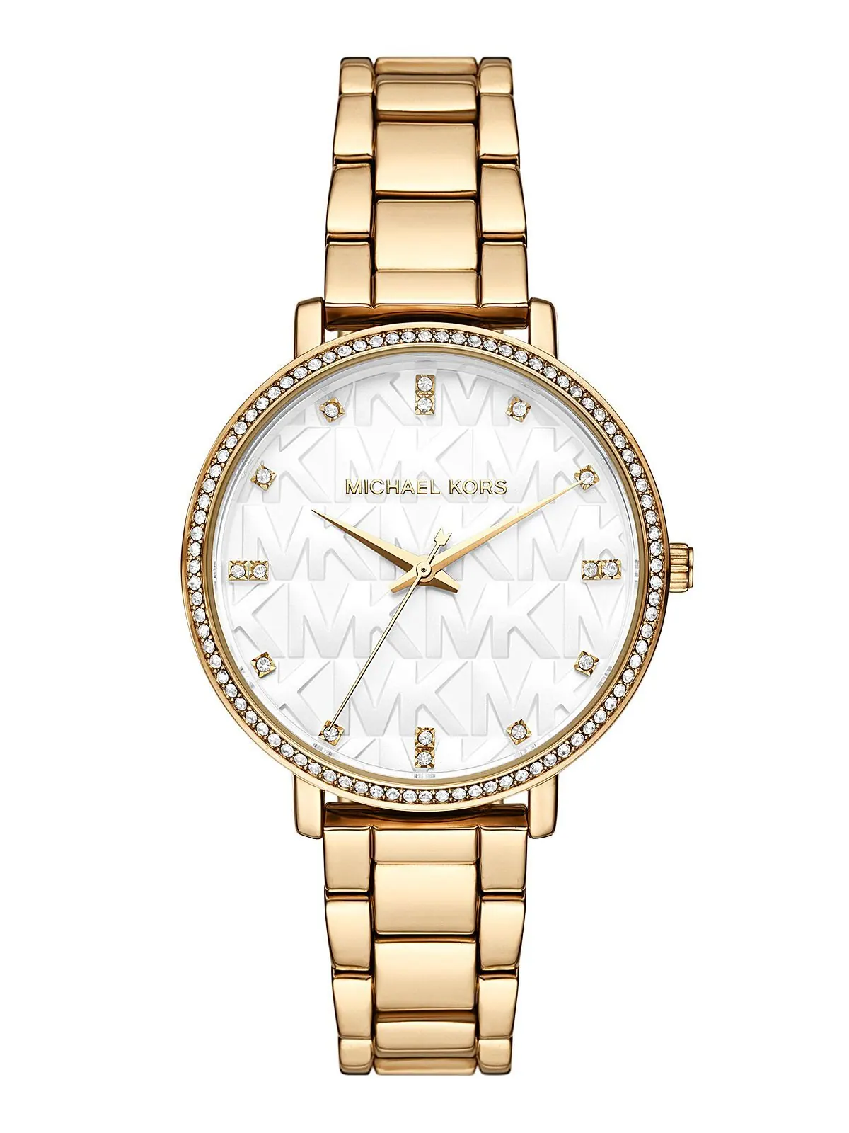 Женские часы Pyper с золотистым браслетом и тремя стрелками, 38 мм Michael Kors — изображение 1 из 4, оттенок золотистый