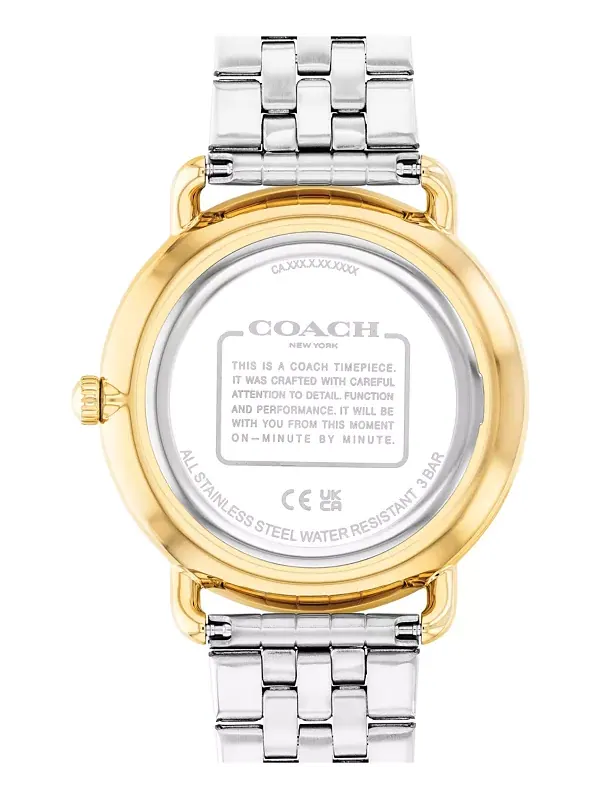 Мужские часы Elliot с двухцветным браслетом из нержавеющей стали, 43 мм Coach — изображение 2 из 4, оттенок мульти