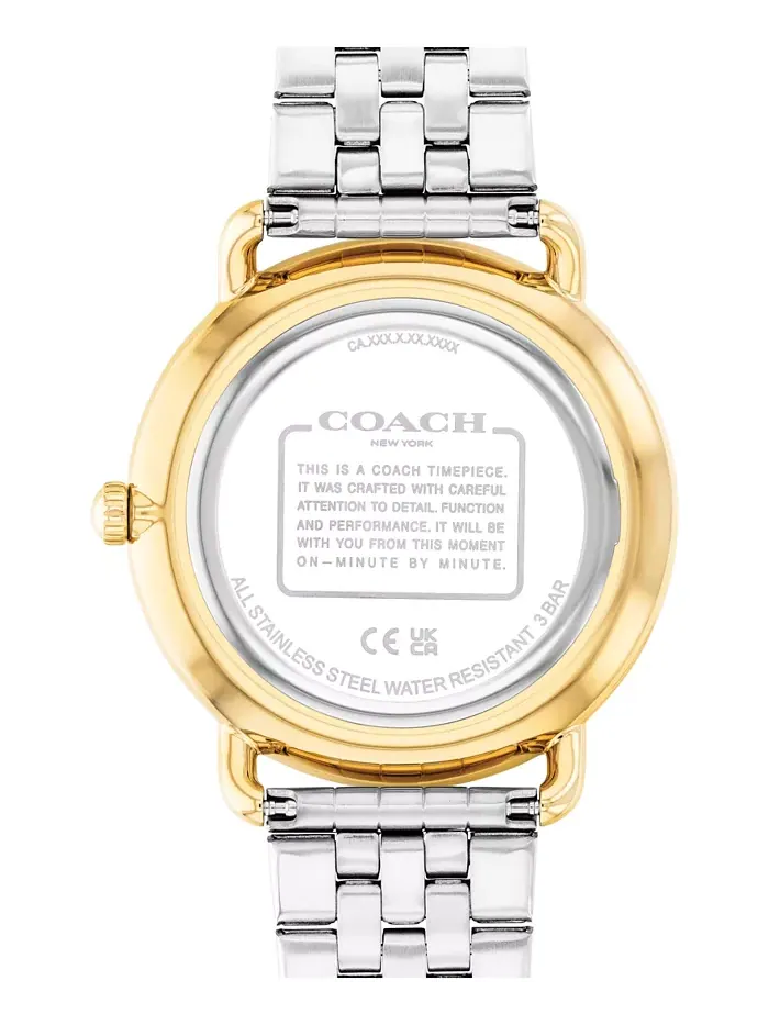 Мужские часы Elliot с двухцветным браслетом из нержавеющей стали, 43 мм Coach — изображение 2 из 6