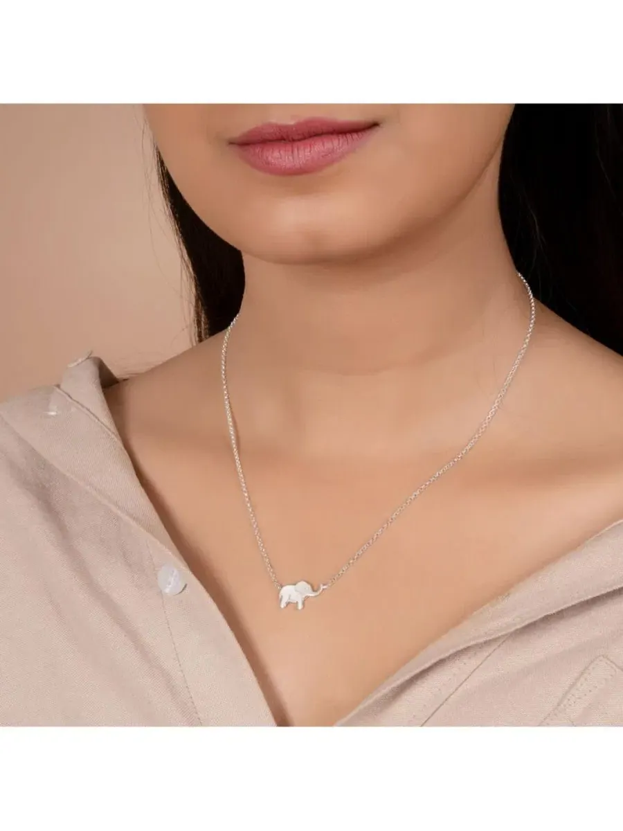 Подвеска-слон из стерлингового серебра, модель Simple Lucky Elephant, бренд Bling Jewelry — изображение 3 из 3