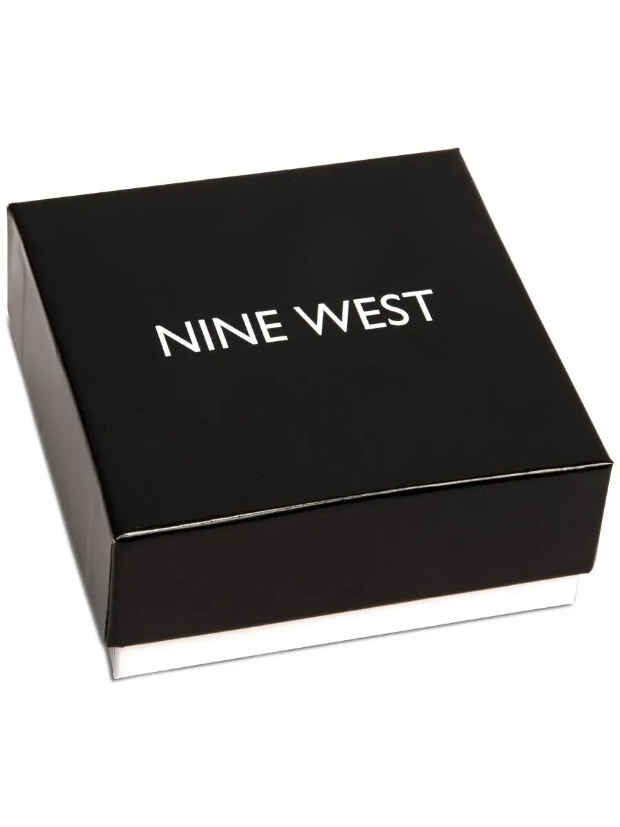 Комплект браслетов с крестом из бисера Nine West — изображение 2 из 2, оттенок серебряный