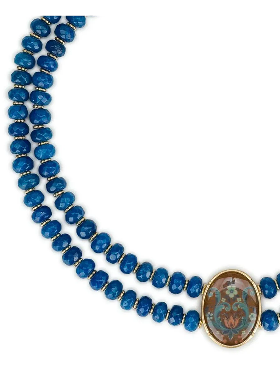 Ожерелье-подвеска Rosemaling Under Crystal Collection Strand Beaded Necklace Patricia Nash — изображение 2 из 4
