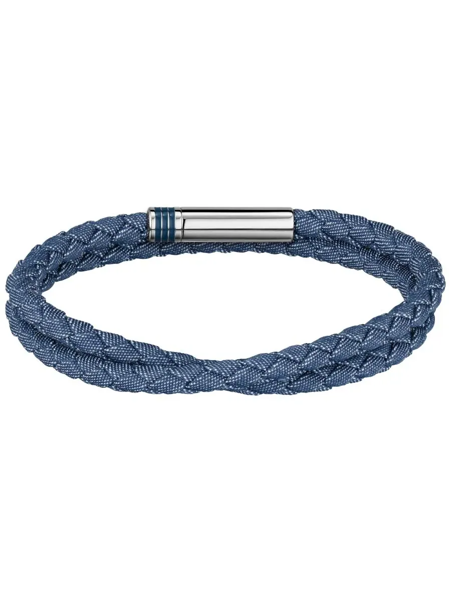 Мужской браслет Ares Summer из нержавеющей стали, синего джинсового нейлона Hugo Boss — изображение 3 из 3
