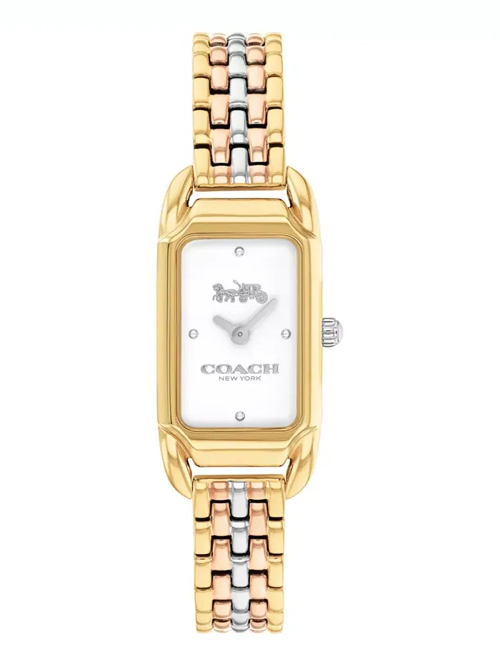 Женские часы Cadie Tri-Tone с браслетом из нержавеющей стали, 17.5 мм COACH