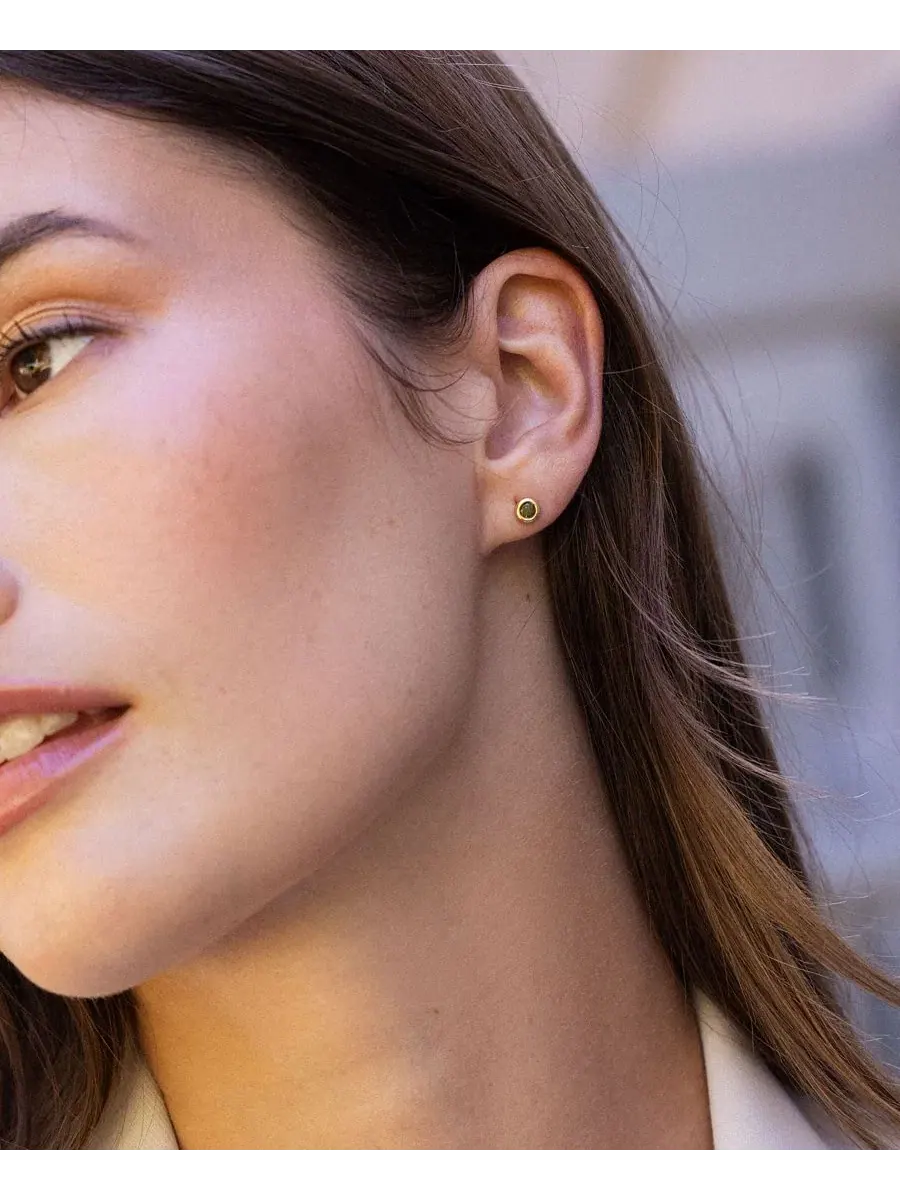 Серьги-пусеты с камнями, Eliza brook & york, Jun — изображение 3 из 3