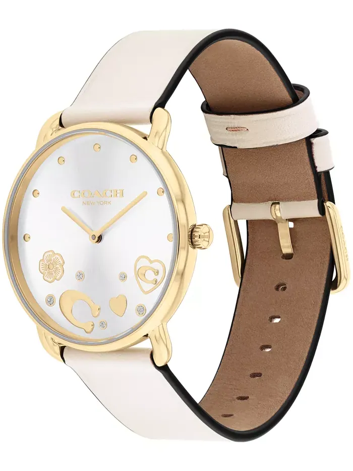 Женские часы Elliot Chalk на кожаном ремешке, 36 мм COACH — изображение 2 из 6