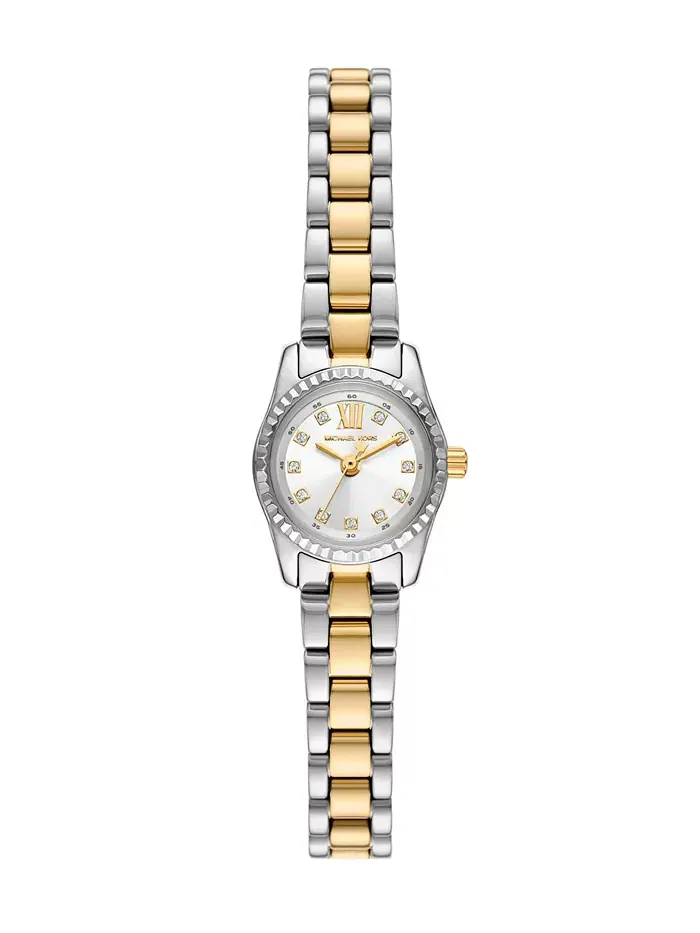 Женские часы Lexington Three-Hand с двухцветным корпусом из нержавеющей стали, 19 мм Michael Kors