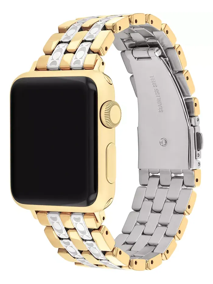 Женский двухцветный браслет Apple из нержавеющей стали 38мм/40мм/41мм COACH — изображение 2 из 5
