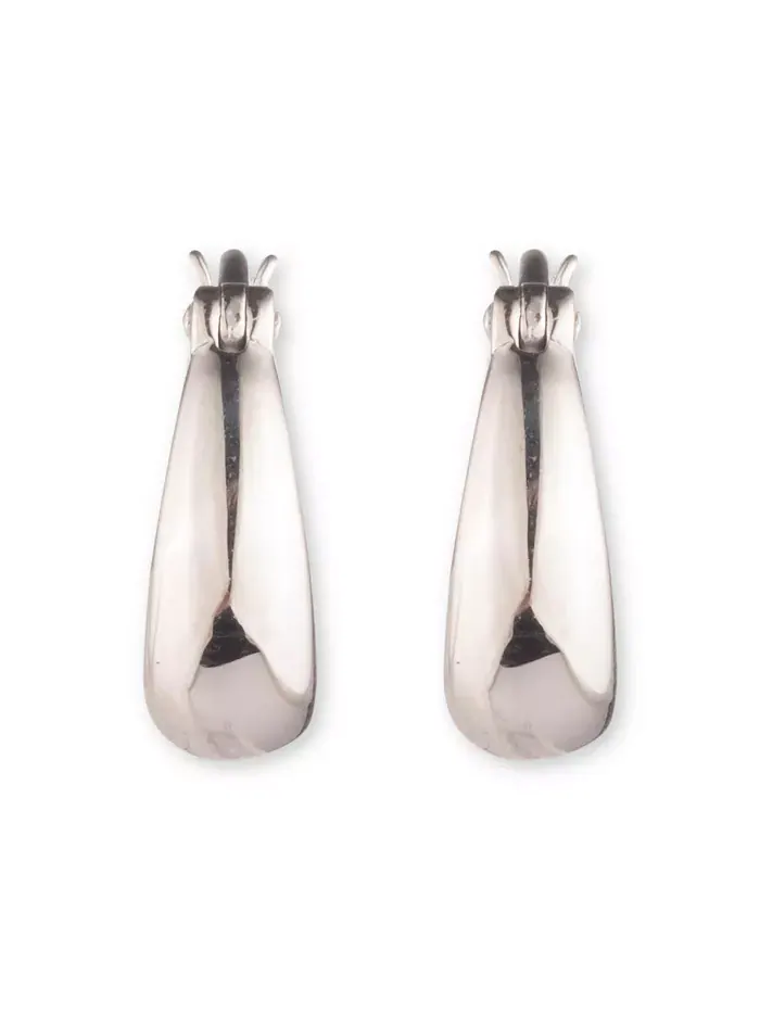 Серьги-кольца из стерлингового серебра Ralph Lauren — изображение 3 из 3