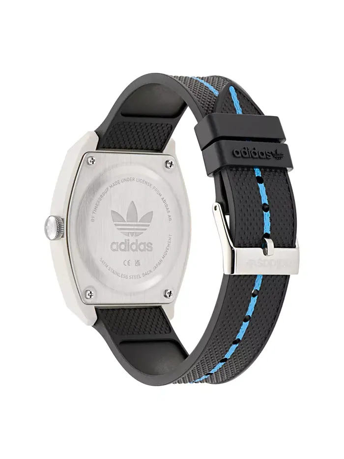 Унисекс аналоговые черные часы из смолы, 38 мм adidas — изображение 2 из 4