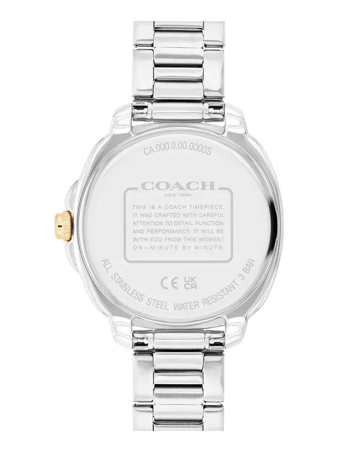 Женские часы Kitt с двухцветным браслетом из нержавеющей стали, 34 мм COACH — изображение 3 из 5