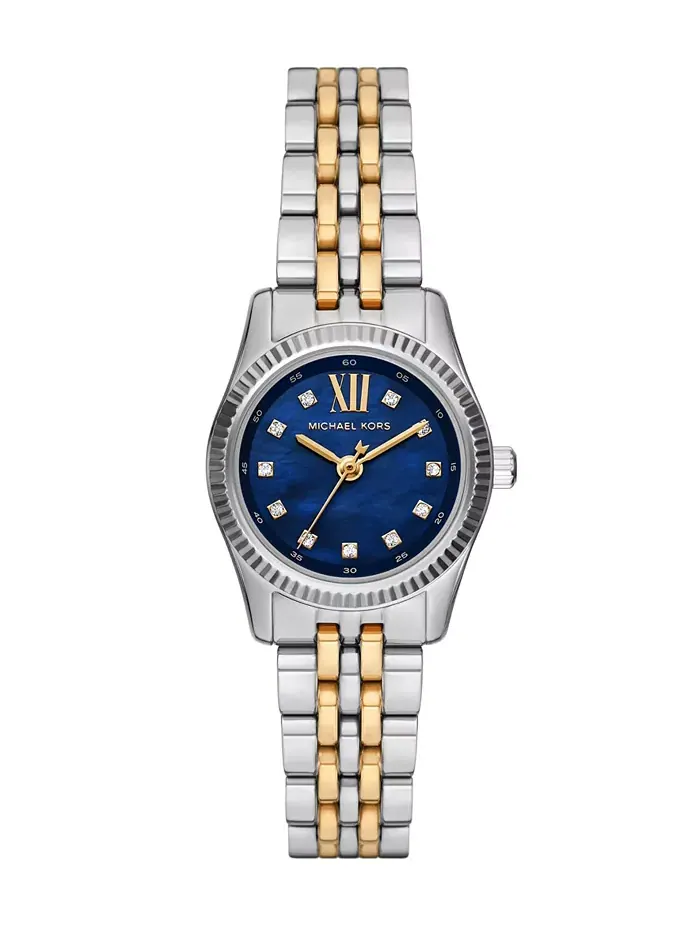 Женские часы Lexington Three-Hand с двухцветным корпусом из нержавеющей стали, 26 мм Michael Kors
