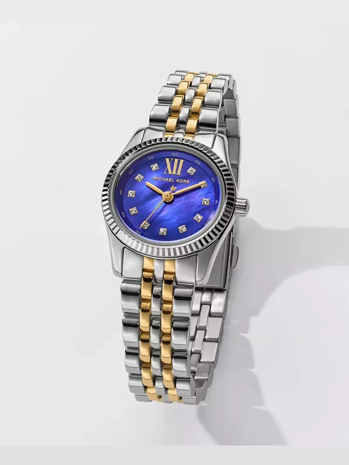 Женские часы Lexington Three-Hand с двухцветным корпусом из нержавеющей стали, 26 мм Michael Kors — изображение 4 из 6