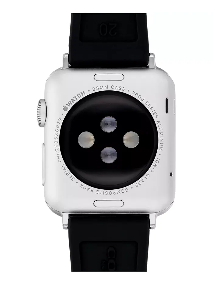 Женский черный силиконовый ремешок для Apple Watch 38mm, 40mm, 41mm с цветочным принтом COACH — изображение 3 из 5
