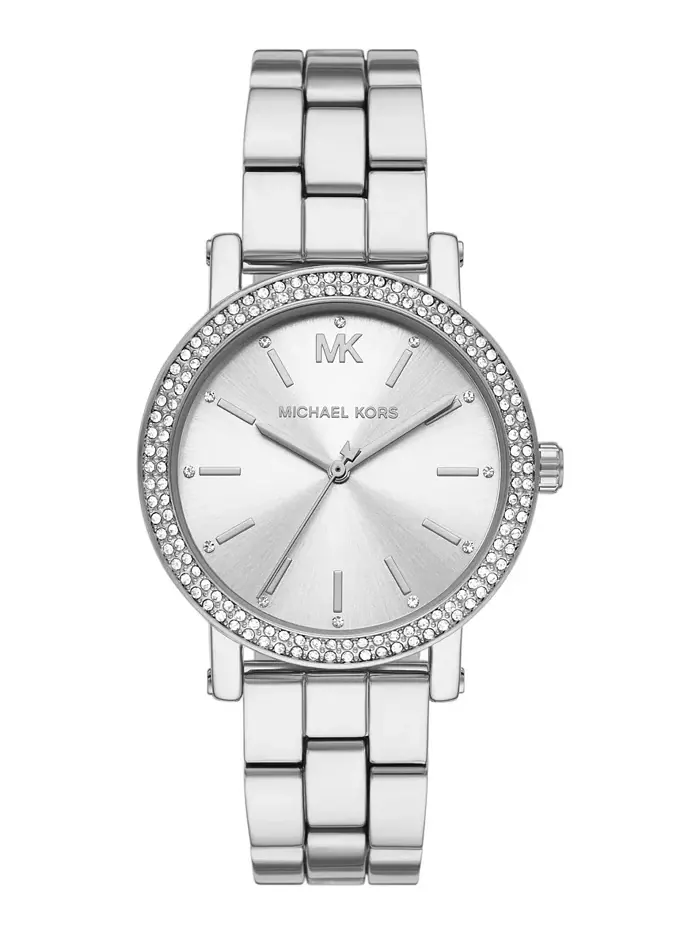 Женские часы Corey с тремя стрелками, серебристый сплав, 38 мм Michael Kors — изображение 1 из 1
