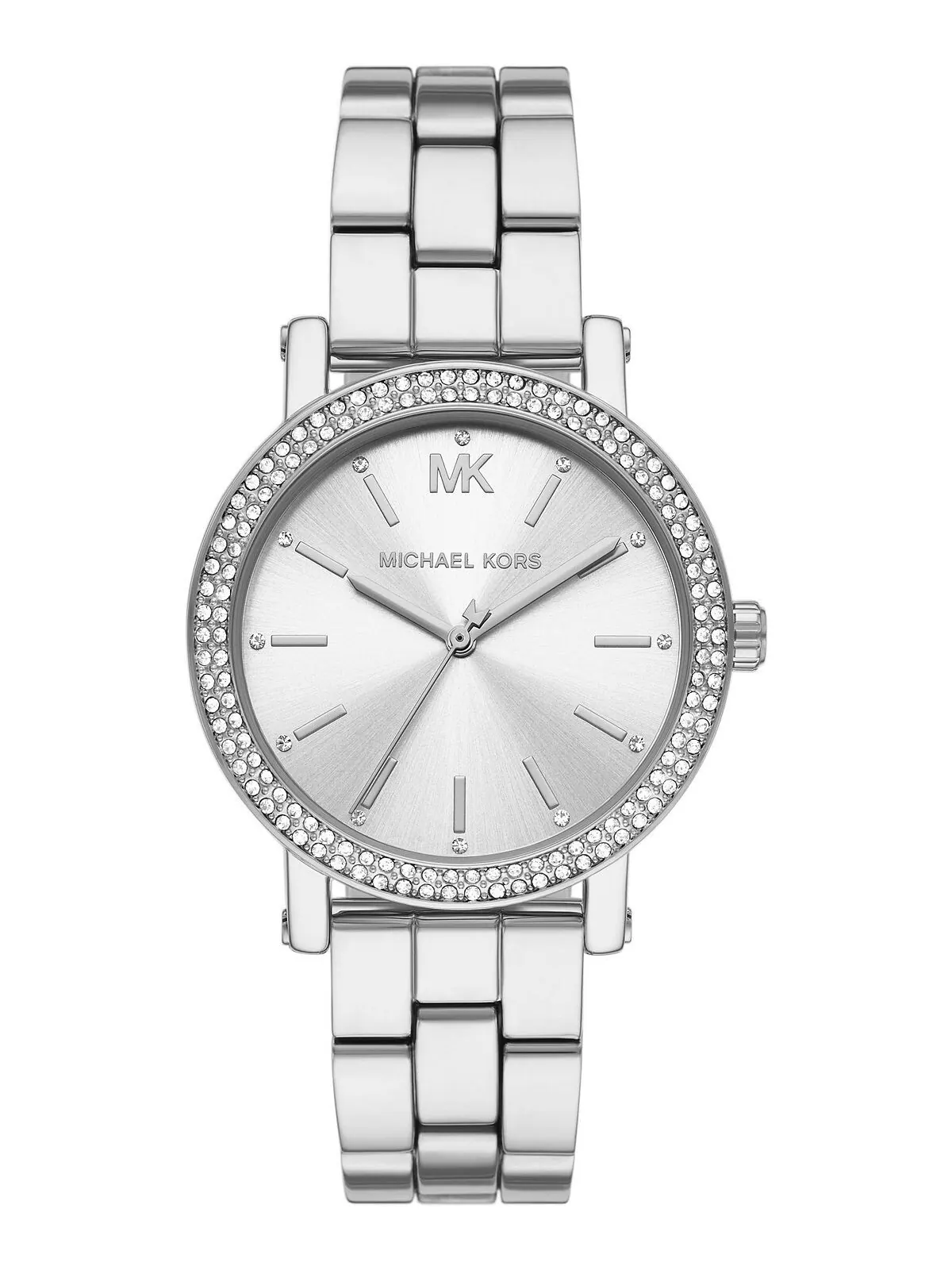 Женские часы Corey из серебристого сплава с тремя стрелками, 38 мм Michael Kors