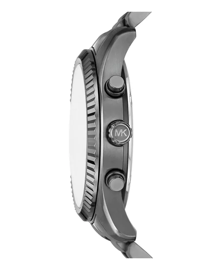 Мужские часы Lexington Chronograph Gunmetal с браслетом из нержавеющей стали, 44 мм Michael Kors — изображение 2 из 6