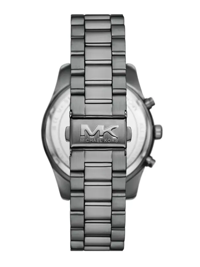 Мужские часы Lexington Chronograph Gunmetal с браслетом из нержавеющей стали, 44 мм Michael Kors — изображение 3 из 6