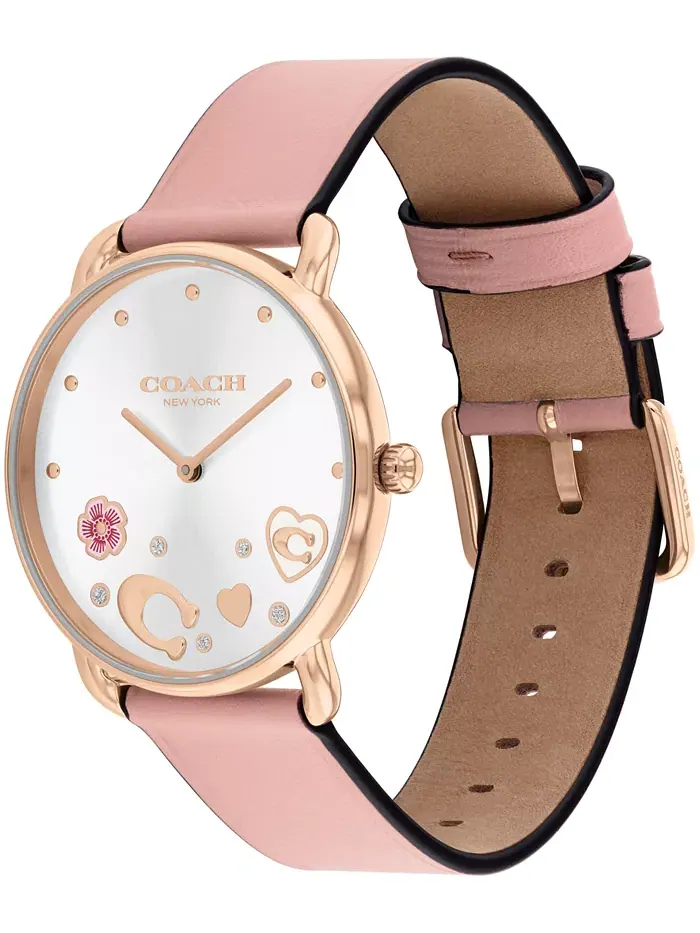 Женские часы Elliot с кожаным ремешком, цвет blush, 36 мм COACH — изображение 2 из 5