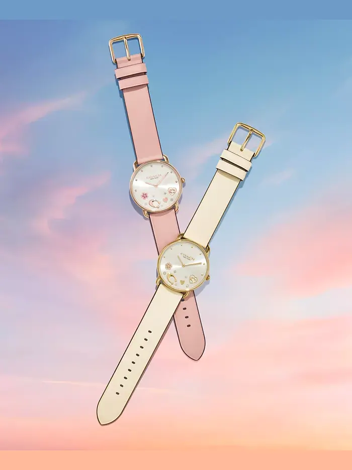 Женские часы Elliot с кожаным ремешком, цвет blush, 36 мм COACH — изображение 4 из 5