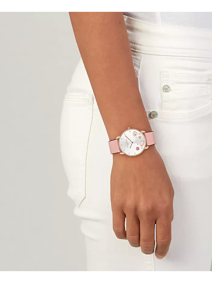 Женские часы Elliot с кожаным ремешком, цвет blush, 36 мм COACH — изображение 5 из 5