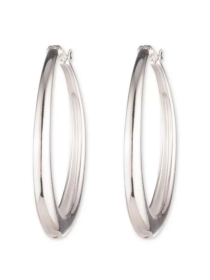 Серьги-кольца из стерлингового серебра Ralph Lauren — изображение 3 из 3