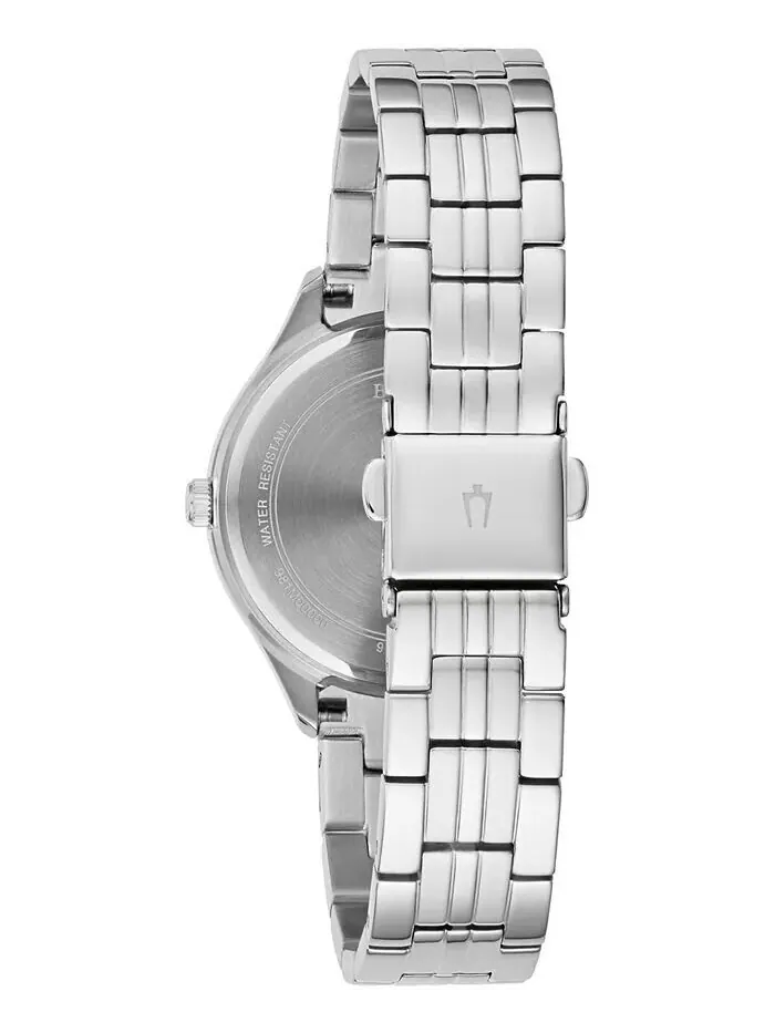 Женские часы-браслет из нержавеющей стали с кристаллами, 32 мм Bulova — изображение 4 из 5