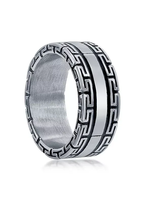 Греческий брелок из оксидированной нержавеющей стали Metallo, oxidized — изображение 2 из 3