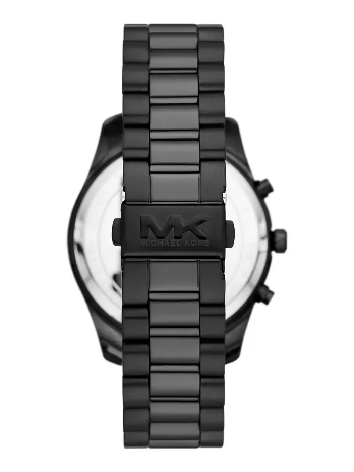 Мужские часы Lexington Chronograph с черным ионным покрытием из нержавеющей стали, 44 мм Michael — изображение 3 из 5