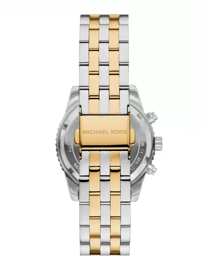 Женские часы Mini Bryant Chronograph с двухцветным корпусом из нержавеющей стали, 35 мм Michael Kors — изображение 3 из 5