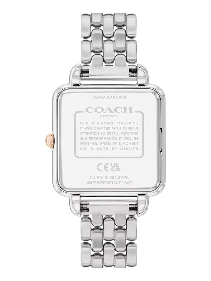 Женские часы Cass с двухцветным браслетом из нержавеющей стали, 28 мм COACH — изображение 2 из 6