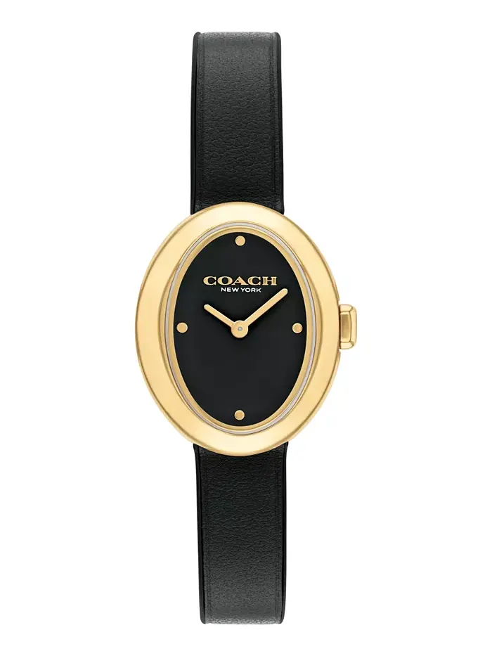 Женские часы Sammy Black Leather COACH