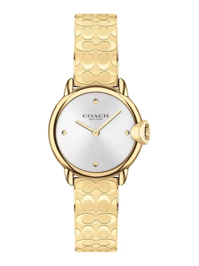Женские часы-браслет Arden с позолоченным корпусом, 28 мм COACH