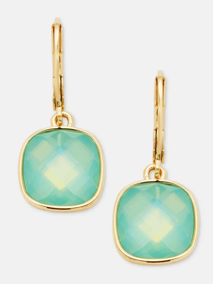 Серьги-подвески с камнями Anne Klein, Lt/Pas Grn