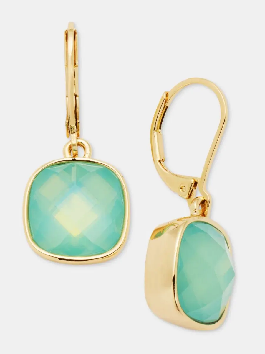 Серьги-подвески с камнями Anne Klein, Lt/Pas Grn — изображение 2 из 4