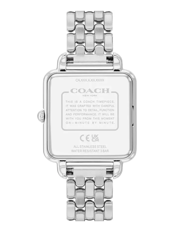 Женские часы-браслет Cass Silver Tone из нержавеющей стали, 28 мм COACH — изображение 2 из 6