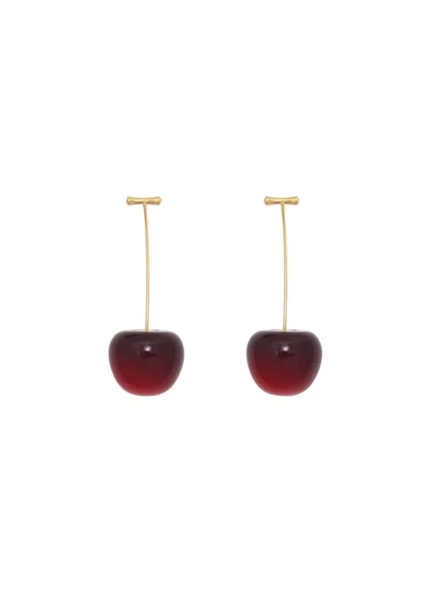 Серьги-капли с вишневым мотивом Jardin Cherry Motif Petit Moments
